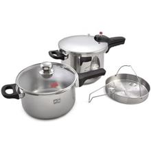 ست قابلمه و زودپز پارس استیل مدل Twain Pars Steel Twain Pressure Cooker And Pot Set